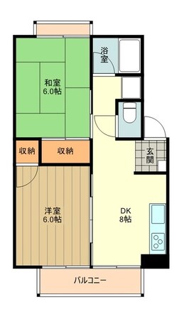 ハイムSIーAの物件間取画像